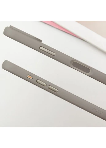 TPU+PC чохол Skin Friendly Frosted with MagSafe для Apple iPhone 16 Сірий Blueo (383099138)