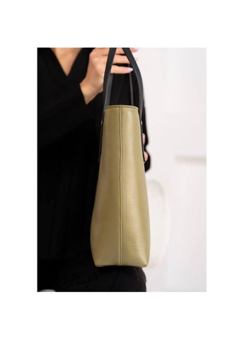 Сумка через плечо женская кожаная шоппер Walker Mini оливковый краст The Wings (302007470)