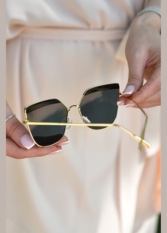 Окуляри жіночі золотистого кольору Let's Shop (299146872)