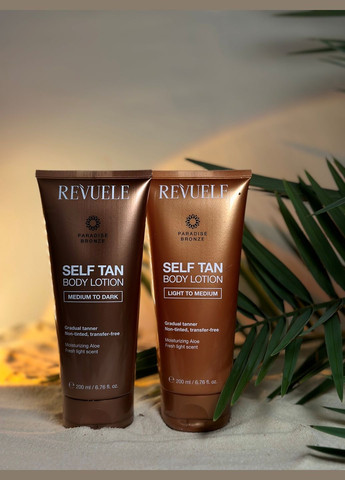 від легкого до середнього 200 мл REVUELE Автозасмага для тіла лосьйон (317572500)