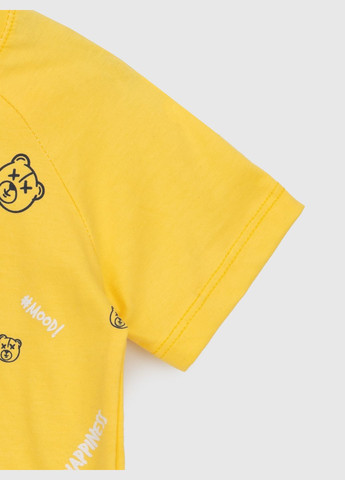 Желтый летний костюм футболка+шорты Baby Show