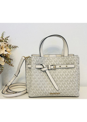 Сумка жіноча Emilia Small Logo Satchel білого кольору Michael Kors slim fit (367833373)