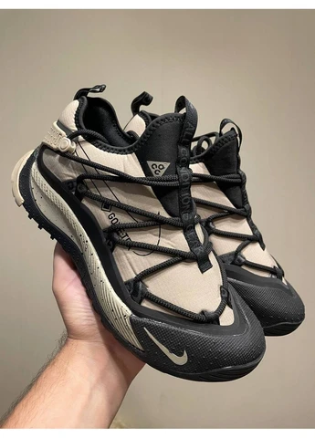 Комбіновані кросівки найк acg air terra antarktik low gtx beige/black No Brand