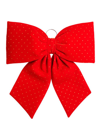 Оксамитовий бант зі стразами для декору на ялинку 55х70 см Yiwu (370602405)