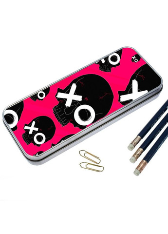 Органайзер для канцелярського приладдя металевий,кейс для дрібниць око в лісі 7*18 см Silver No Brand (309154234)