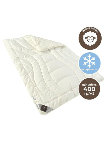 Одеяло Wool Premium шерстяное 155х210 см двойное шерсть зимнее супер теплое хлопок натуральное IDEIA (362587182)