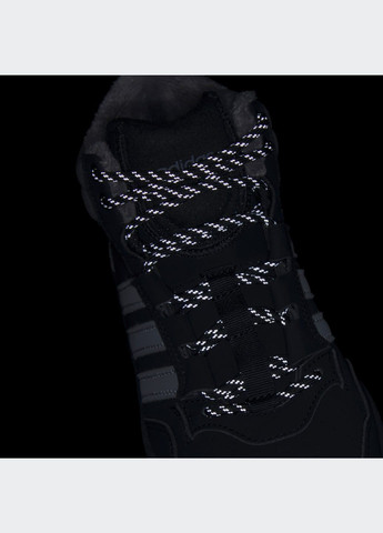 Черные спортивные осенние ботинки hoops 4.0 mid kids adidas