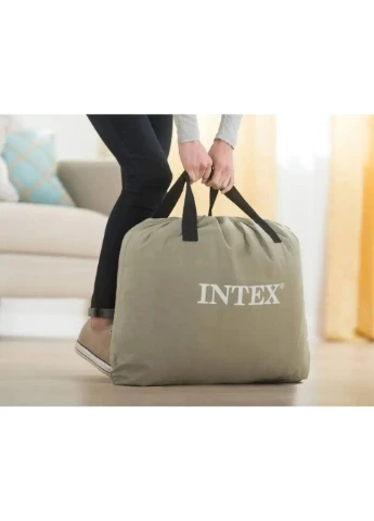 Матрац надуний 64164ND з насосом 203 х 152 х 51 см, бежевий Intex (388234229)