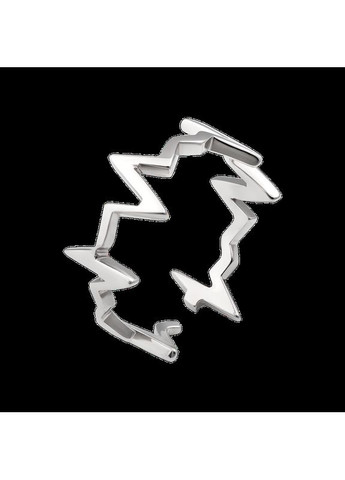 Кольцо серебряное Пульс на фаланге без камней Каштан (342334668)