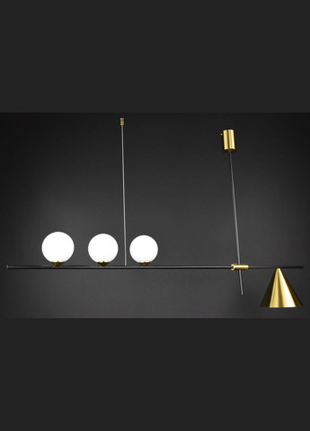 Потолочная люстра на 4 лампочки 28022 Латунь 47-77х18х122 см. Sunnysky (364498964)