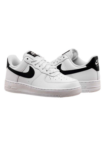 Чорно-білі осінні кросівки жіночі air force 1 low white black m Nike