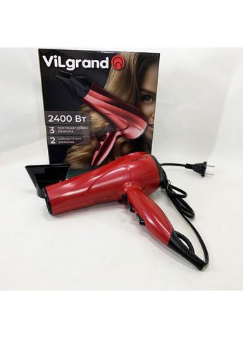 Фен Vilgrand VHD-2430 Колір: червоний No Brand (365813174)