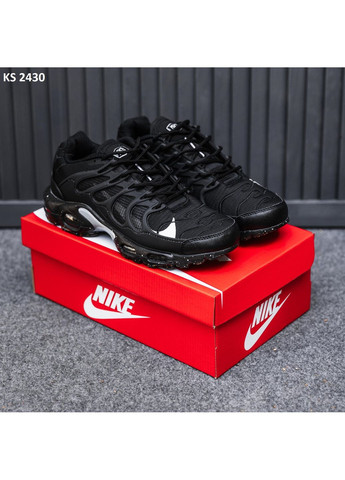Черные демисезонные кроссовки мужские nike air max tn terrascape plus black gray найк аир макс тн плюс No Brand