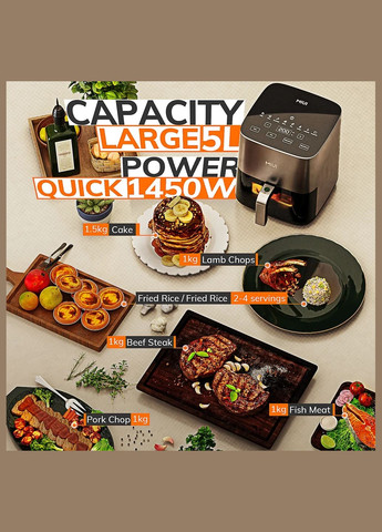 Аэрофритюрница Аэрогриль Мультипечь Air Fryer 5л MIUI (341324873)