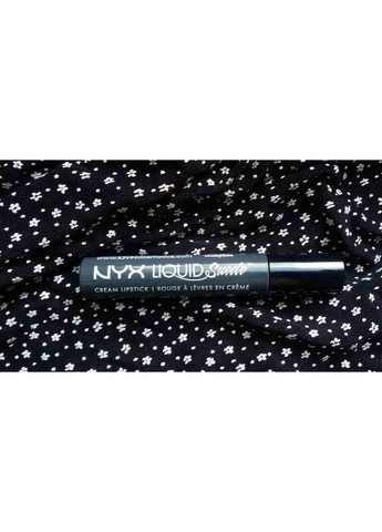 Рідка помада для губ Liquid Suede Cream Lipstick (4 мл) STONE FOX - DEEP GREY WITH BLUE UNDERTONE (LSCL01) Nyx (278773503)