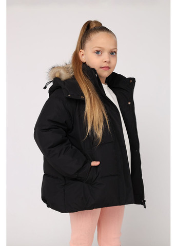 Черная зимняя куртка для девочки цвет черный cb-00280159 JPLT