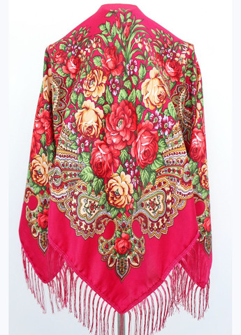 Платок в народном стиле "Романтические цветы" Малинова 621017 Husta (322502247)