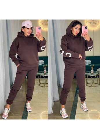 Костюм теплий трьохнитка на флісі,Chicago,якісний накат,штани та кофта з капюшоном Україна (355386297)