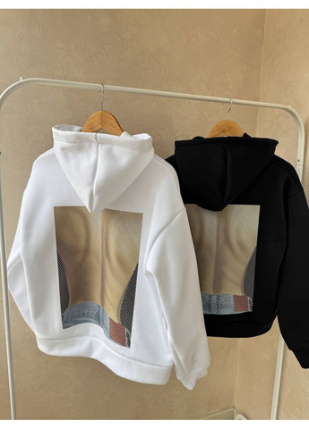 Худі OVERSIZE якісний принт на всю спину,турецька тринитка на флісі Україна (364829208)