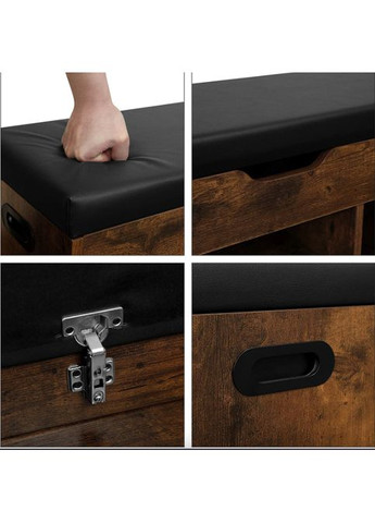 Тумба для взуття Gerbor з м'яким сидінням в стилі Loft Leobert (361952244)