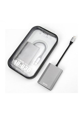 Док-станция RU-U30 Tank Docking Station SD/microSD HDMI/Тип-С Grey Remax (340131620)