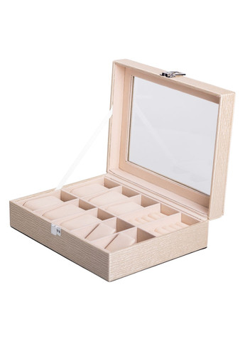 Ящик-органайзер для украшений и аксессуаров с накидным замком 25,5х20х7,5 см, Yiwu (328440508)