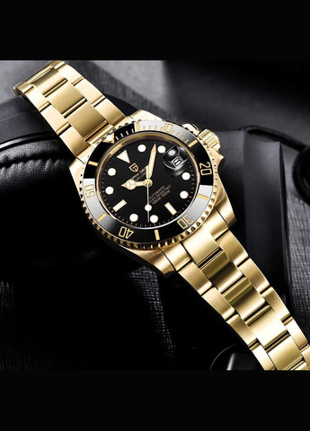 PD-1661 Gold-Black механический с автоподзаводом сasual, классический Pagani Design (342323322)