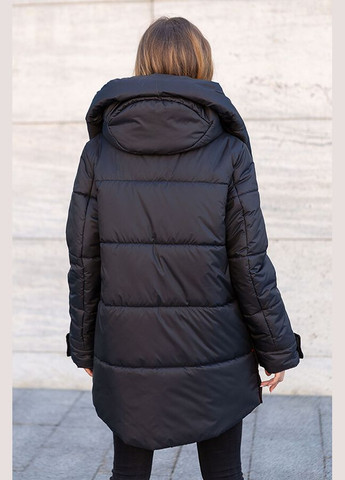 Чорна зимня куртка зимова жіноча "магда" MioRichi