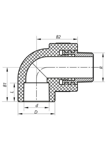 Кут ЗР 32x3/4M PPR K0121.PRO (KP0144) KOER (315443887)