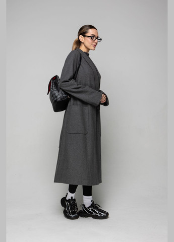 Сіре демісезонне Пальто Саша оверсайз O`zona milano