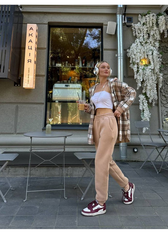 Жіночий костюм-двійка: сорочка картата та штани Україна (354693278)