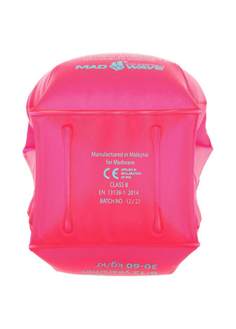 Нарукавники для плавання дитячі надувні 2шт MadWave M075603 (PVC, розмір One Size, вік 2-6 років, розовий) No Brand (370139890)