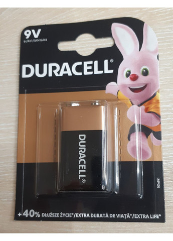 Батарейка 9V/6LR61 Duracell (370255513)