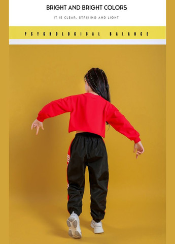 Дитячий спортивний костюм для хіп-хопу на дівчинку No Brand (314874256)