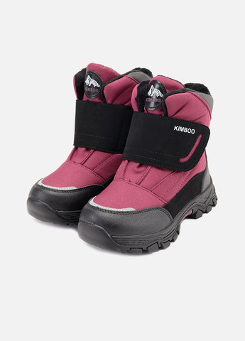 Зимние термосапоги для девочки цвет бордовый цб-00264346 Kimboo