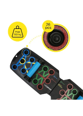 Упоры (доска) для отжиманий Push-Up Board складная, со сменным хватом 4FIZJO XR-0453 (380876756)