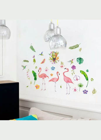 Виниловая наклейка в детскую Три фламинго (лист 60 х 90 см) Б414 No Brand (302241841)