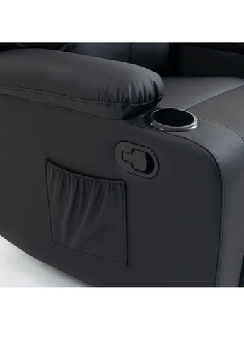 Кресло реклайнер раскладное для педикюра отдыха домашнего кинотеатра экокожа (482101-Prob) Черное Unbranded (370456152)