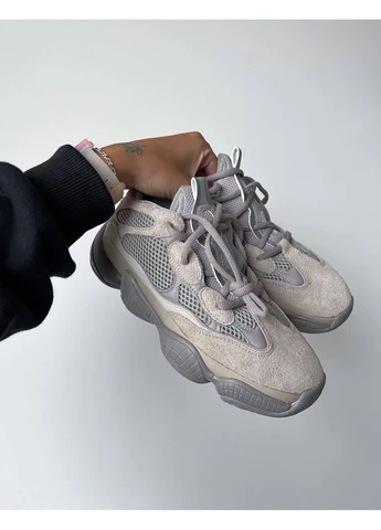 Серые демисезонные кроссовки мужские adidas yeezy boost 500 ash grey адидас изи буст серые No Brand