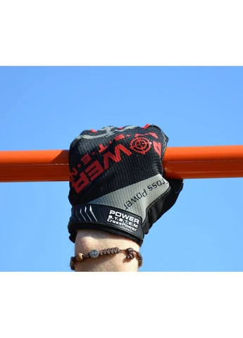 Перчатки для кроссфита с длинным пальцем PS-2860 Cross Power Black/Red Power System (387405770)