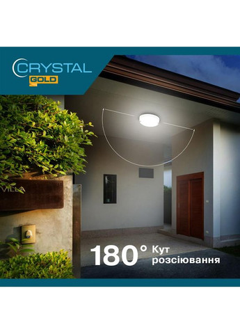 Світильник настінно-стельовий світлодіодний GOLD 15W KORAL DNL-030 Crystal (370618627)