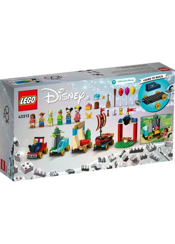 Конструктор Disney Classic Праздничный Диснеевский поезд 191 деталь (43212) Lego (281425508)