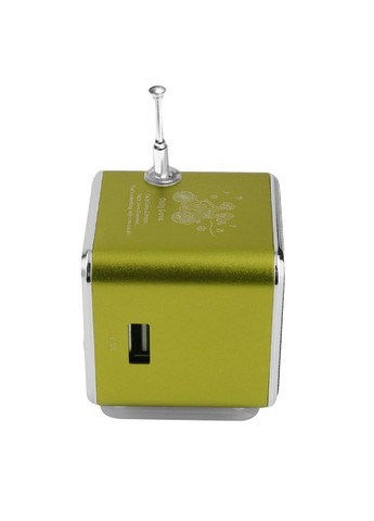 Портативна колонка, з FM-радіо, Bluetooth, роз'ємами micro SD/TF/USB, RGB-підсвічування, TD-V26, золотиста Lem Berger (315719710)