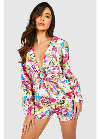 Комбінезон Boohoo квітковий комбінований