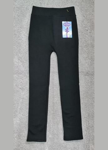 Лосіни жіночі на хутрі безшовні однотонні чорні великих розмірів 3XL-8XL Ластівка (362677515)