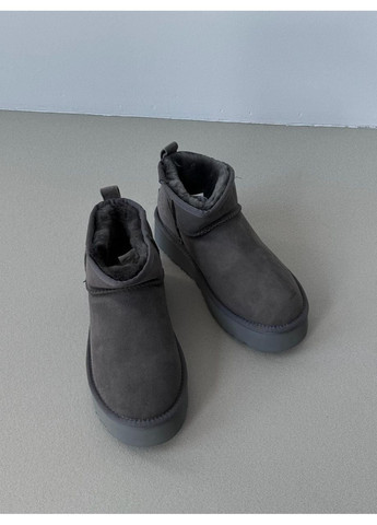 Жіночі Уггі UGG Ultra Mini Platform Grey (Замша) (366320815)