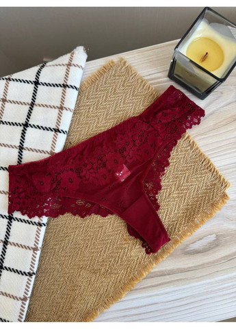 Набір мереживних трусиків-бразиліана 5 шт зручні жіночі труси комплект різні кольори No Brand Бразиліани (365655420)