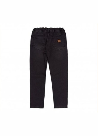 Черные повседневный, кэжуал, джинсовые демисезонные прямые брюки Бембі