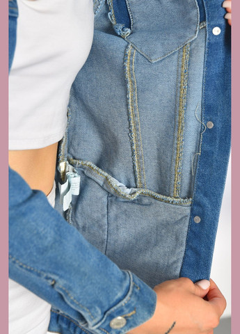 Джинсівка жіноча блакитного кольору Let's Shop (302713242)