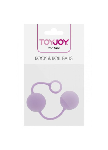 Вагинальные шарики Rock end Roll Balls силикон Фиолетовые Toy Joy (289868766)
